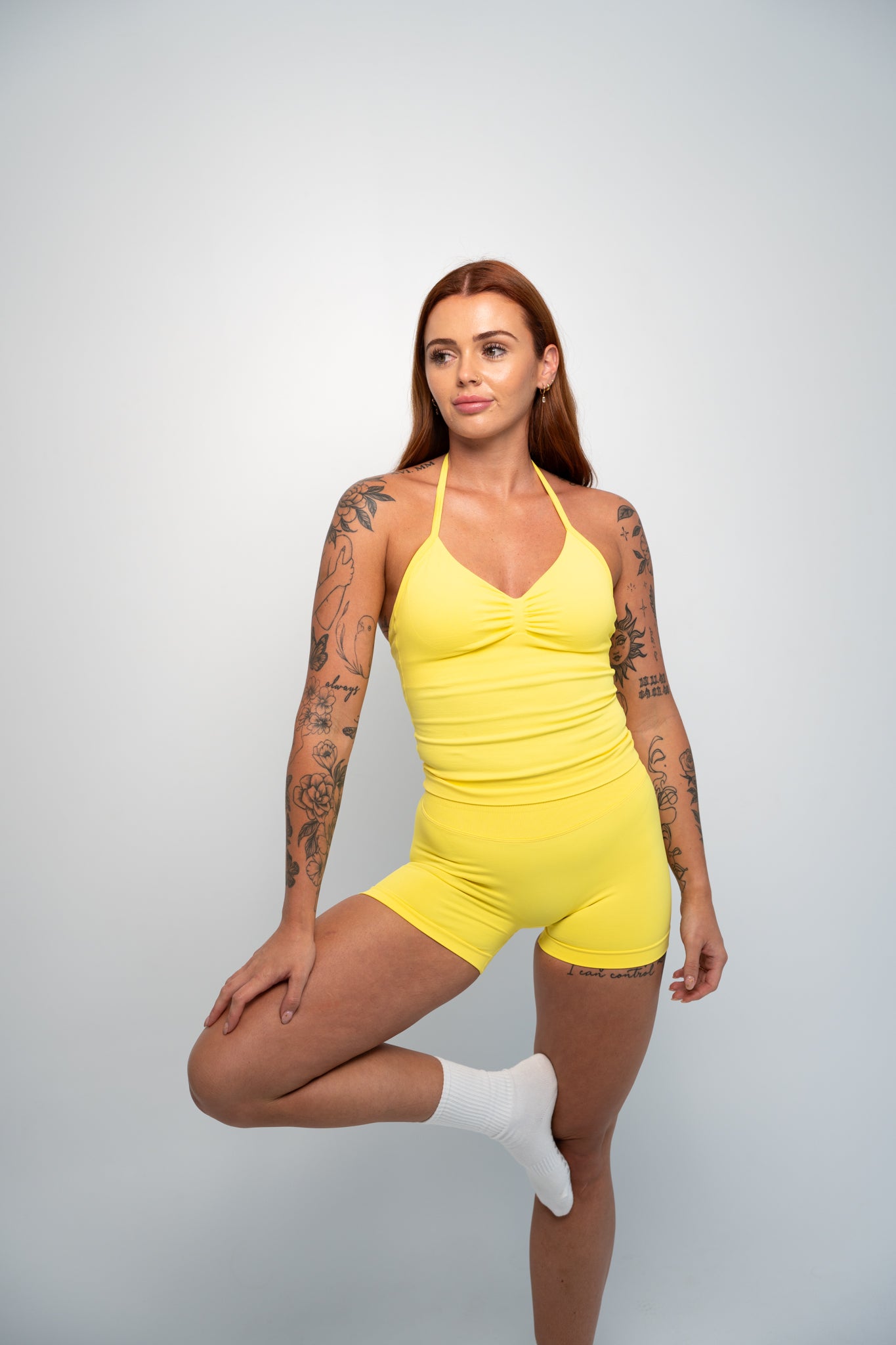 Core Halter Tank | YELLOW