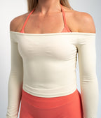 Cloud Comfort Off The Shoulder Top | Oat